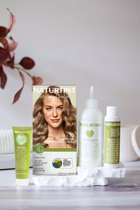 Naturtint 7G Golden Blonde hair color application instructions