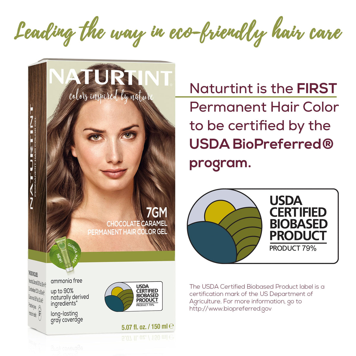 Naturtint 7GM Chocolate Caramel hair dye application scene