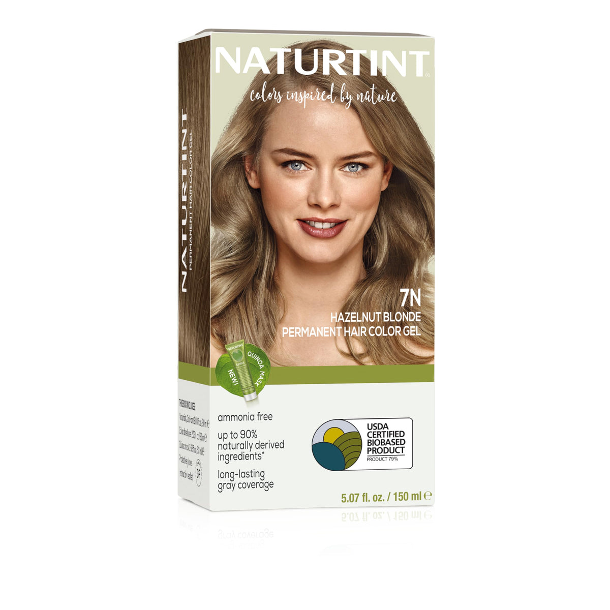Naturtint 7N Hazelnut Blonde hair colour packaging front view