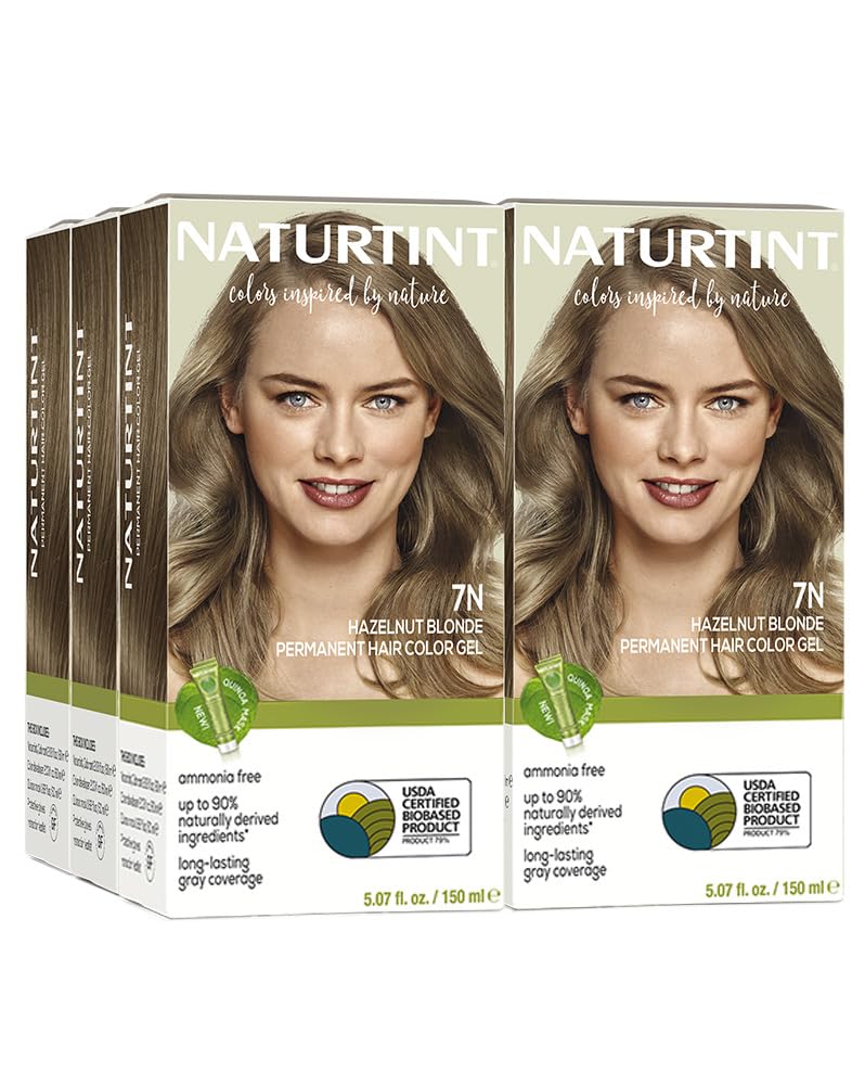 Naturtint 7N Hazelnut Blonde Permanent Hair Color front view
