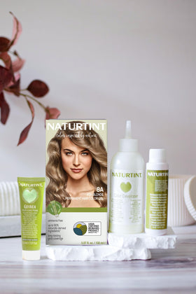 Naturtint 8A Ash Blonde Hair Color application process