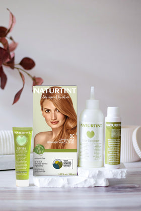 Naturtint 8C Copper Blonde hair color application process