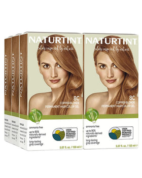 Naturtint 8C Copper Blonde Permanent Hair Color pack front view