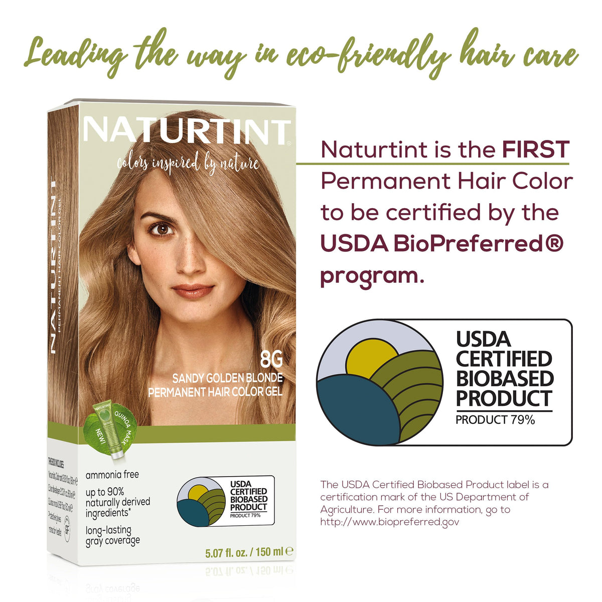 Naturtint 8G Sandy Golden Blonde Hair Color application process
