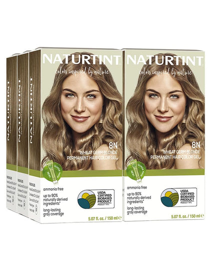 Naturtint 8N Wheat Germ Blonde Hair Color packaging front view