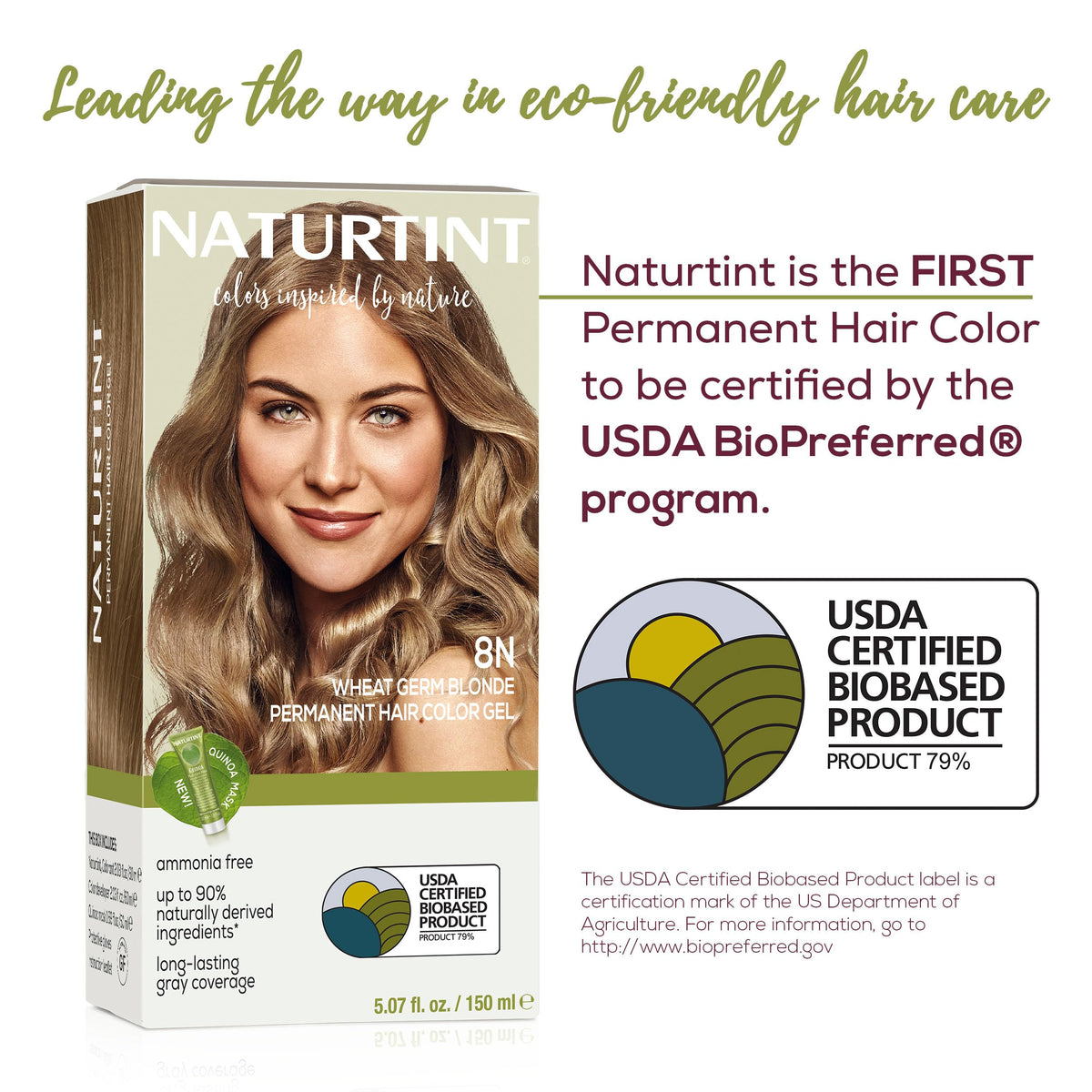 Naturtint 8N Wheat Germ Blonde hair colour application process