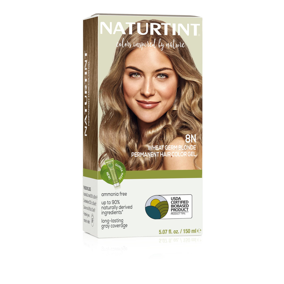 Naturtint 8N Wheat Germ Blonde hair colour packaging front view