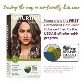 Naturtint Dark Ash Blonde Hair Color application process