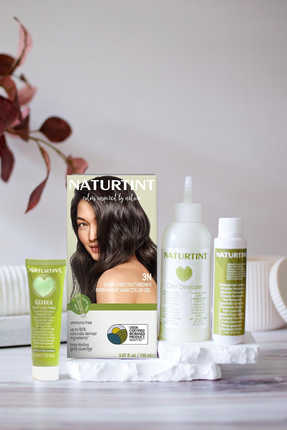 Naturtint Dark Chestnut Brown Hair Color application instructions