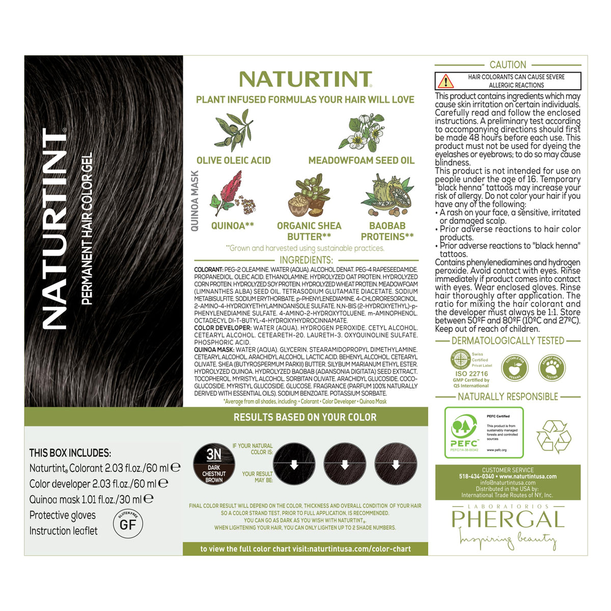 Naturtint Dark Chestnut Brown Hair Color side view