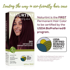 Naturtint hair color application process at home