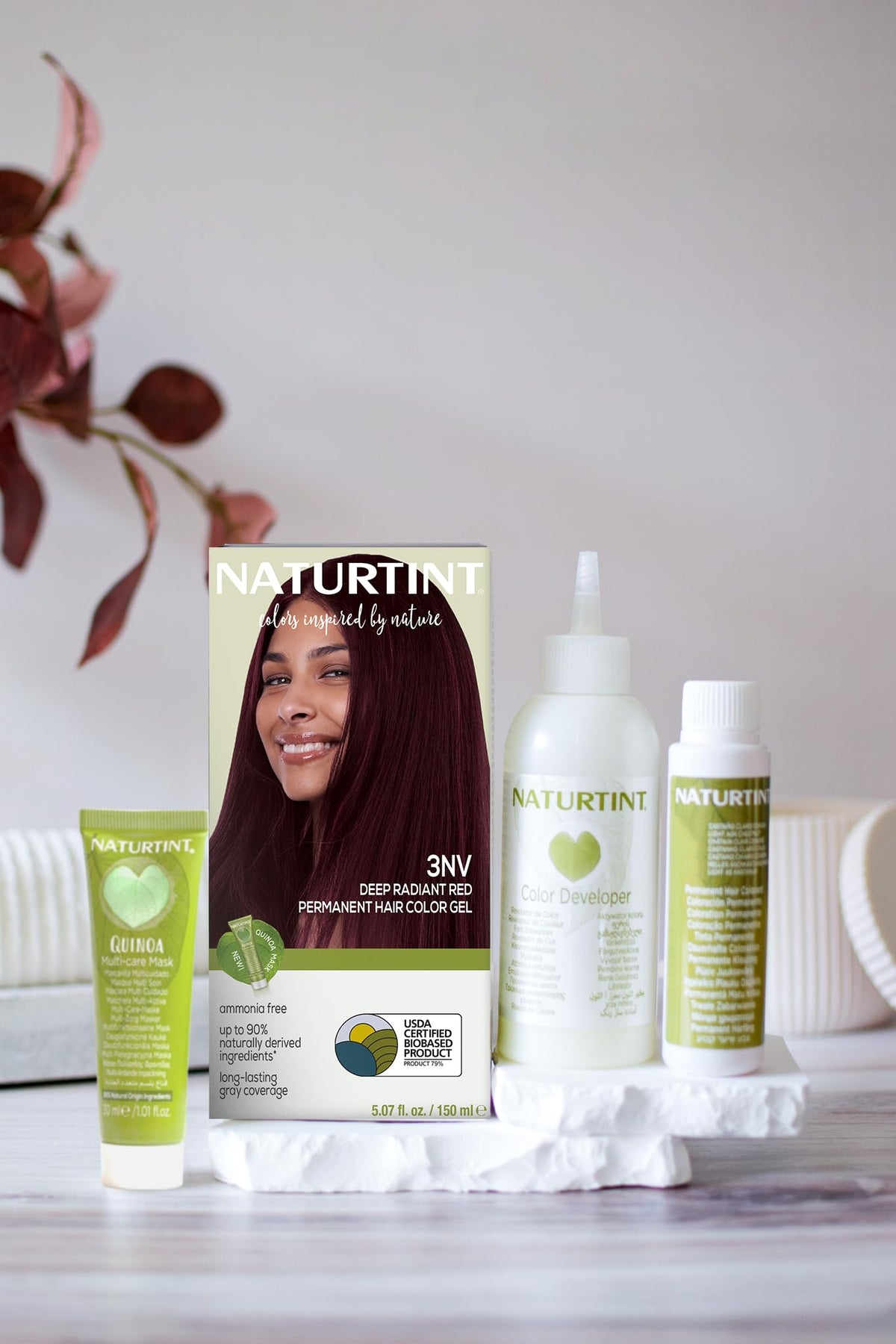 Naturtint Radiant Red hair color packaging side view