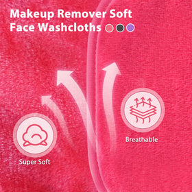 Natwag Makeup Remover Cloths in mesh bag for travel