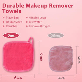 Natwag Makeup Remover Cloths in three colours on a white background