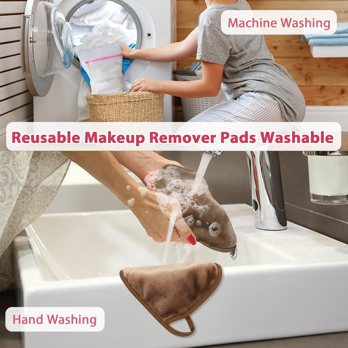 Natwag Makeup Remover Cloths laid out on a flat surface