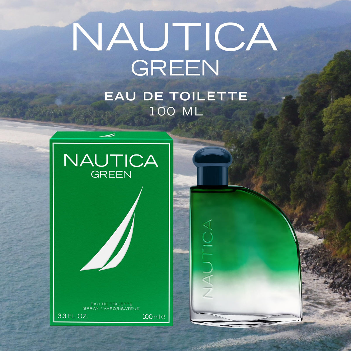 Nautica Color Green Eau de Toilette lifestyle scene