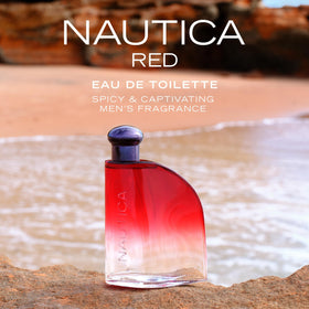 Nautica Color Red Eau de Toilette bottle back view