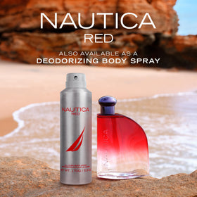 Nautica Color Red Eau de Toilette bottle side view