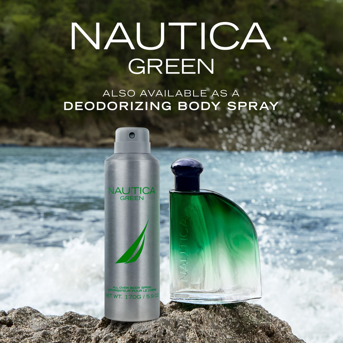 Nautica Green Deodorant Spray 5.9 oz can
