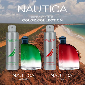Nautica Green Gift Set packaging with product details