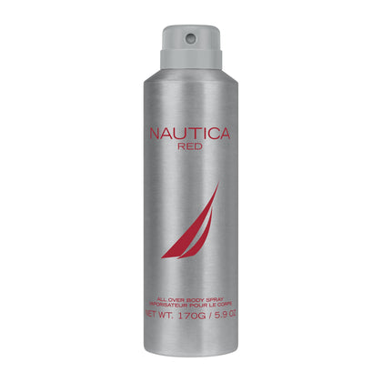 Nautica Red Deodorizing Body Spray 6.0oz front view