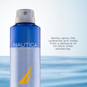 Nautica Voyage Deo Body Spray bottle with cap