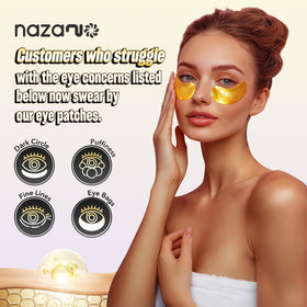 NAZANO 24K Gold Under Eye Patches close-up of a patch