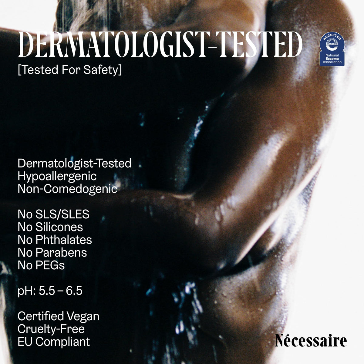 Nécessaire Body Wash ingredients list on back