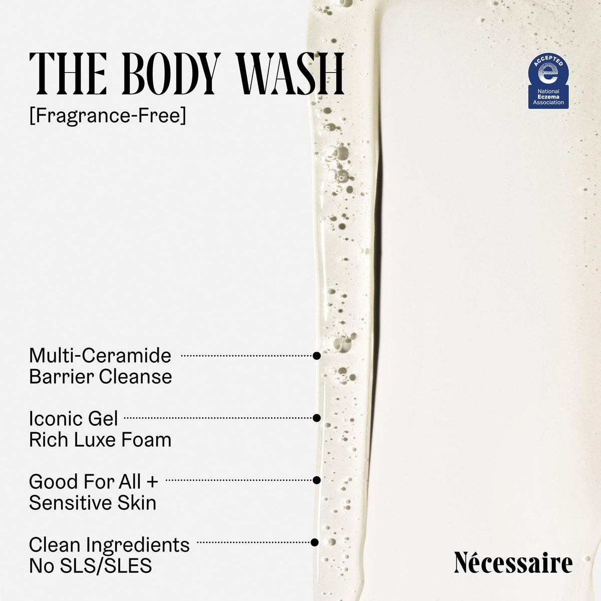 Nécessaire Body Wash pump bottle side view