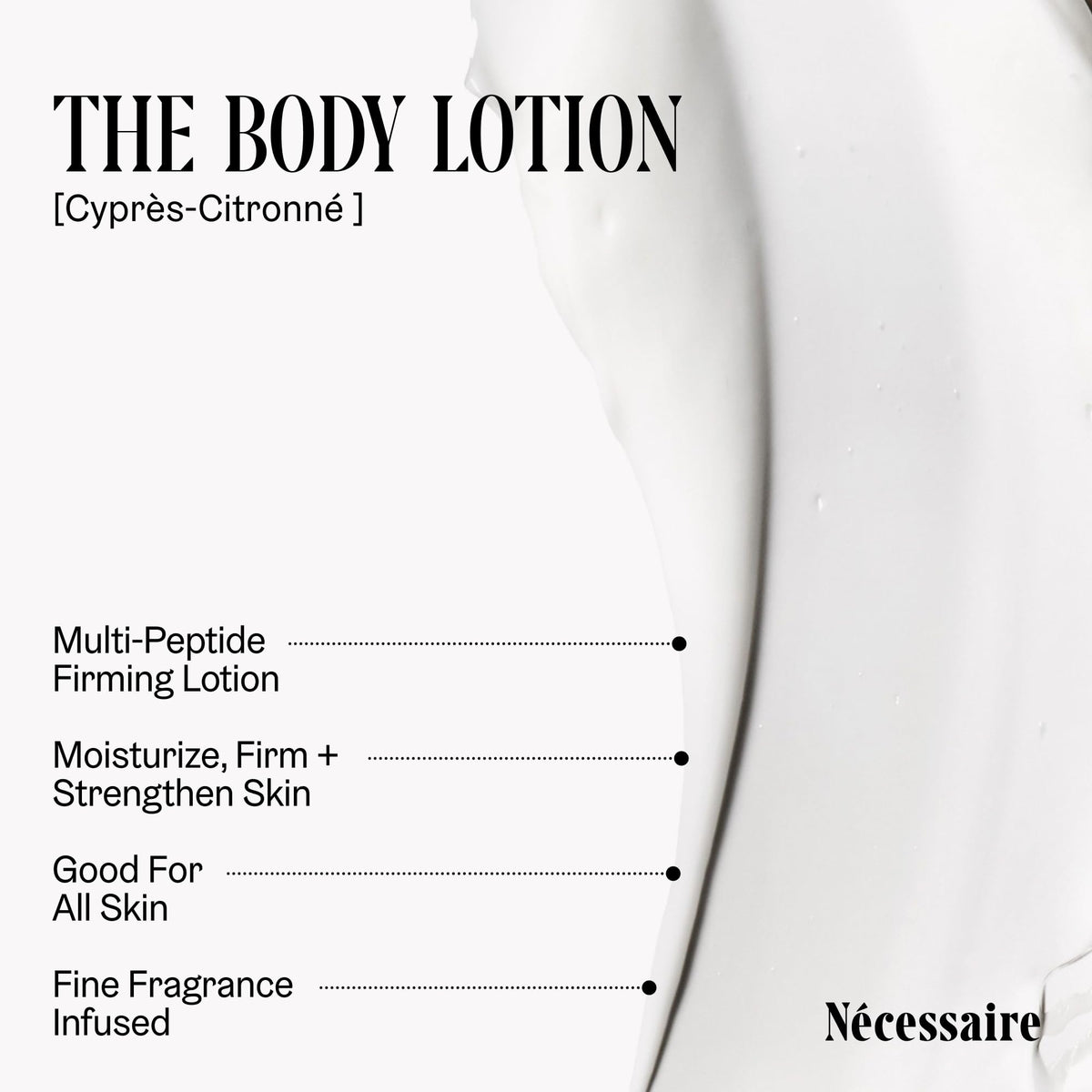 Nécessaire Cyprès-Citronné Body Lotion 581g back view