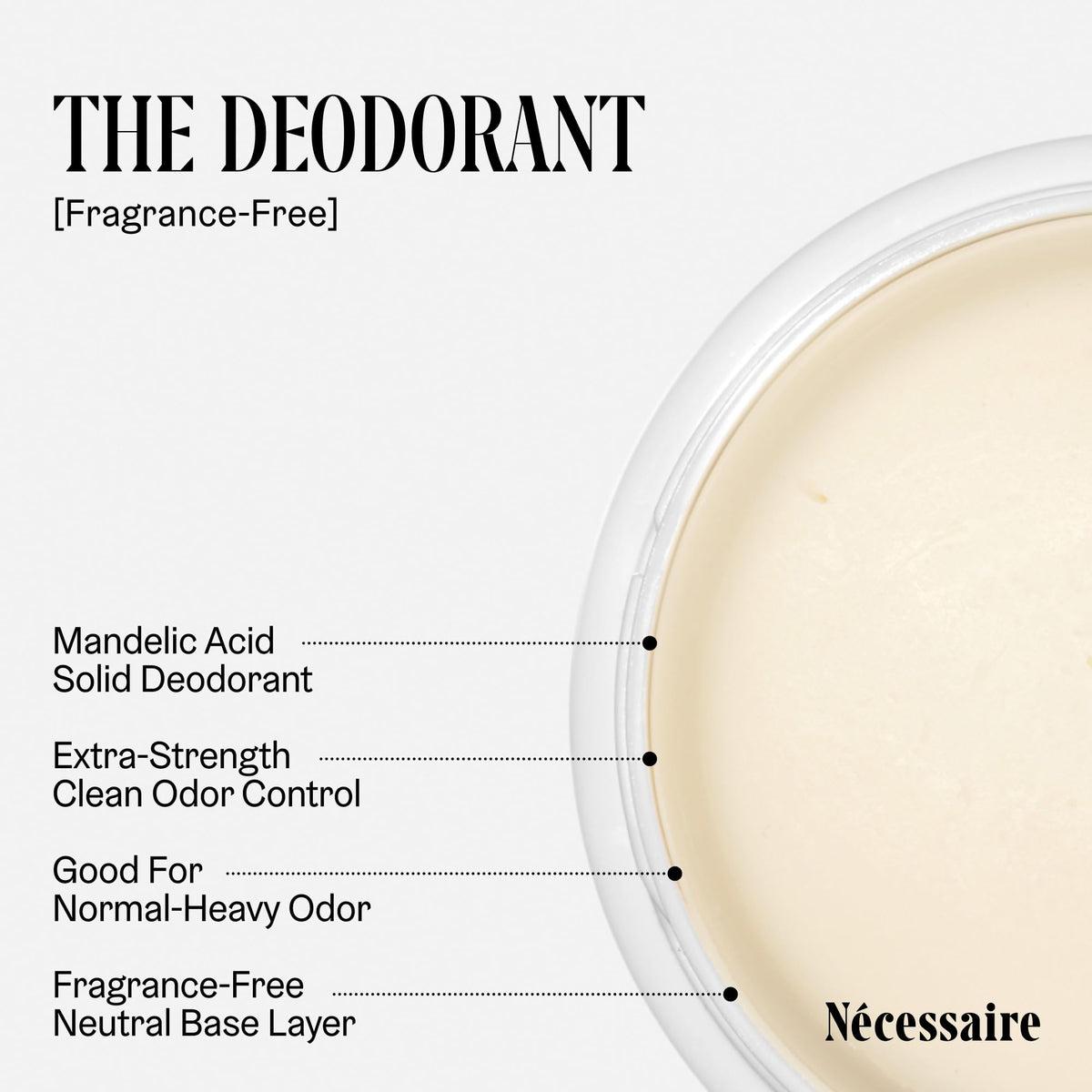 Nécessaire Deodorant Fragrance Free 399g packaging