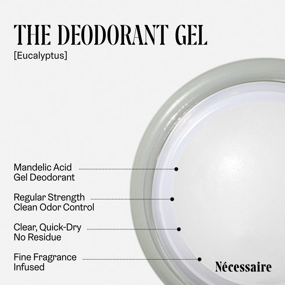 Nécessaire Deodorant Gel Eucalyptus packaging side view