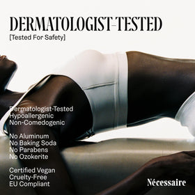 Nécessaire Deodorant Hinoki on a bathroom counter