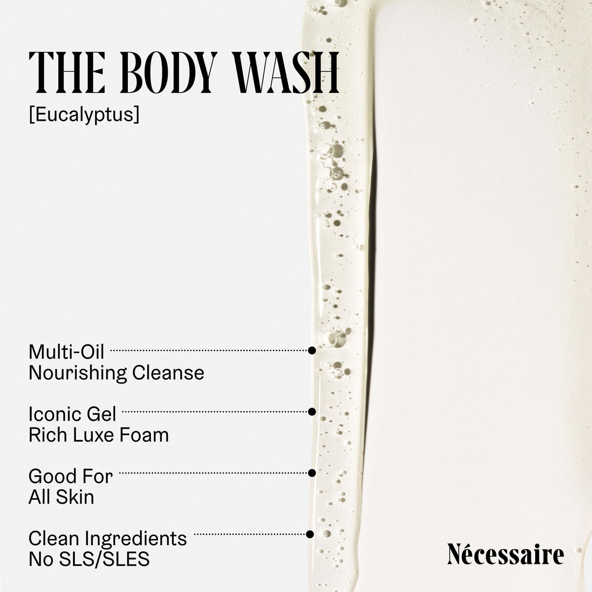 Nécessaire Eucalyptus Body Wash bottle with label