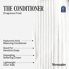 Nécessaire Hair Duo Conditioner bottle with Aloe Vera Leaf Juice label