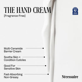 Nécessaire Hand Cream texture close-up showing creamy consistency