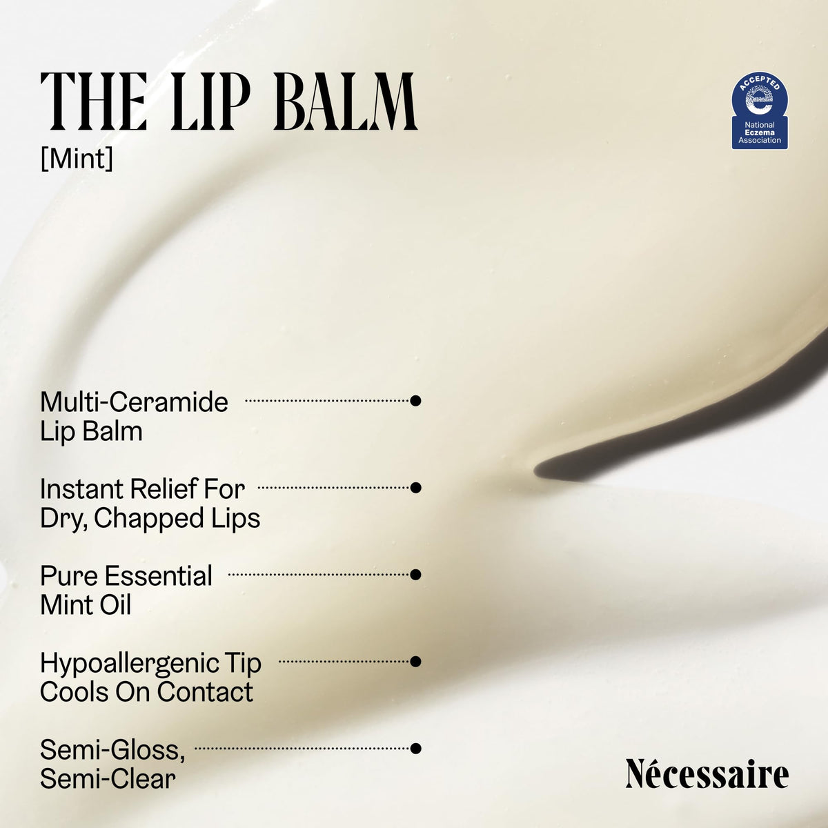 Nécessaire Lip Balm tube with mint essential oil