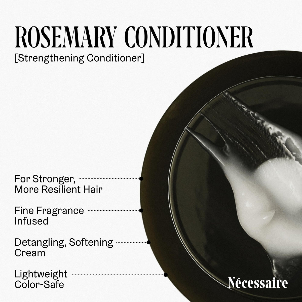 Nécessaire Rosemary Conditioner bottle with lightweight cream texture