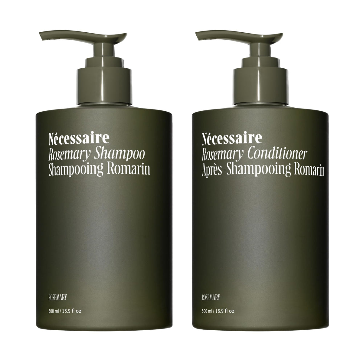Nécessaire Rosemary Hair Duo Shampoo and Conditioner set front view