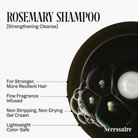 Nécessaire Rosemary Shampoo bottle with label