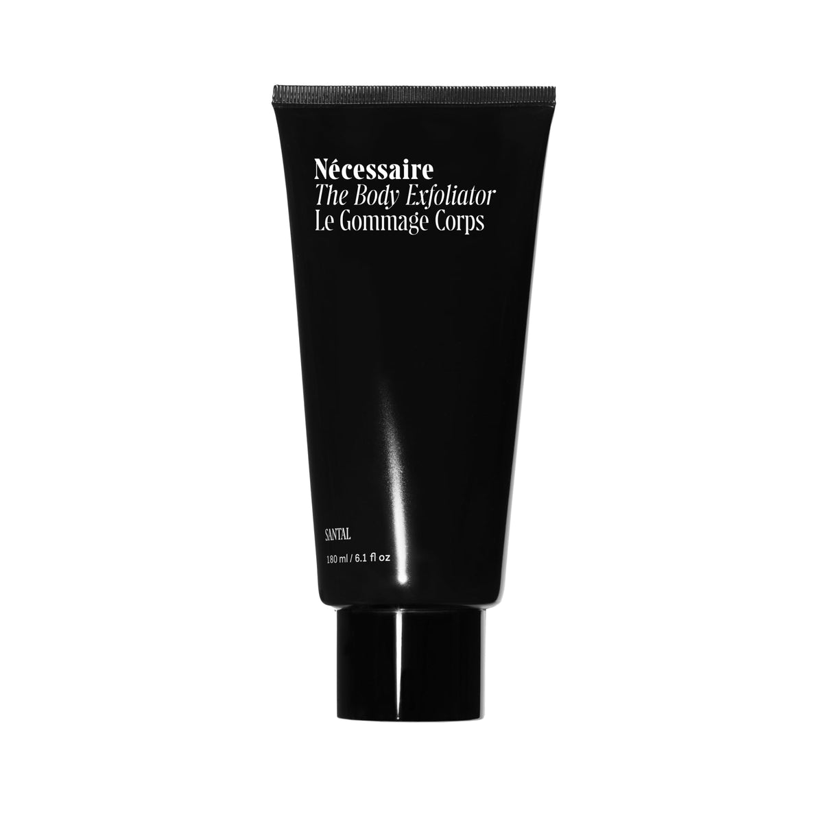 Nécessaire The Body Exfoliator Santal front view with pump