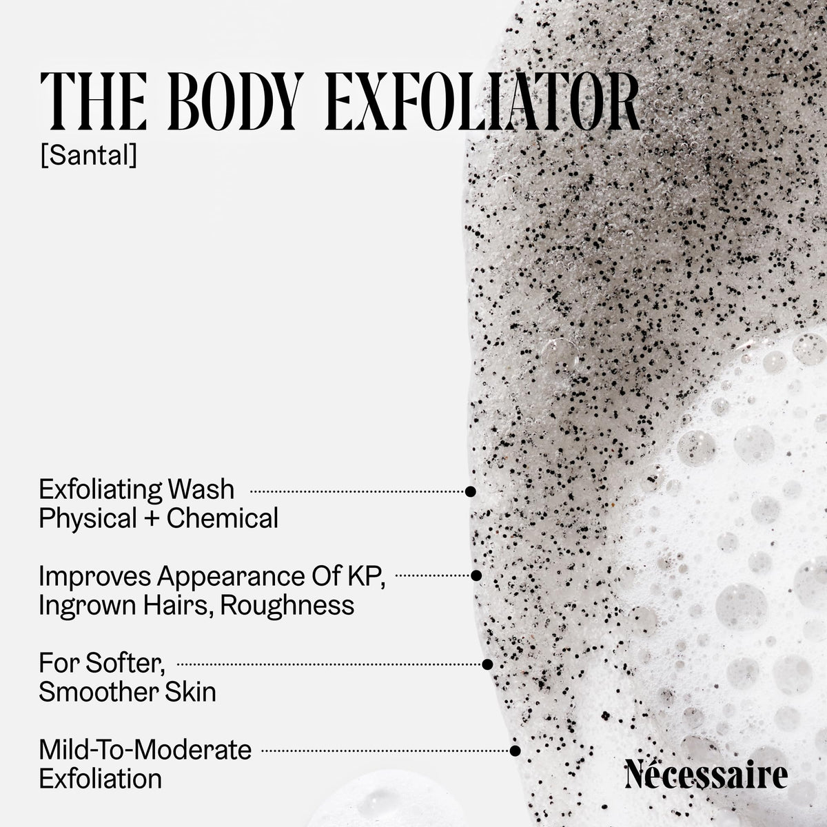 Nécessaire The Body Exfoliator Santal texture close-up