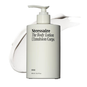 Nécessaire The Body Lotion Hinoki front view with pump