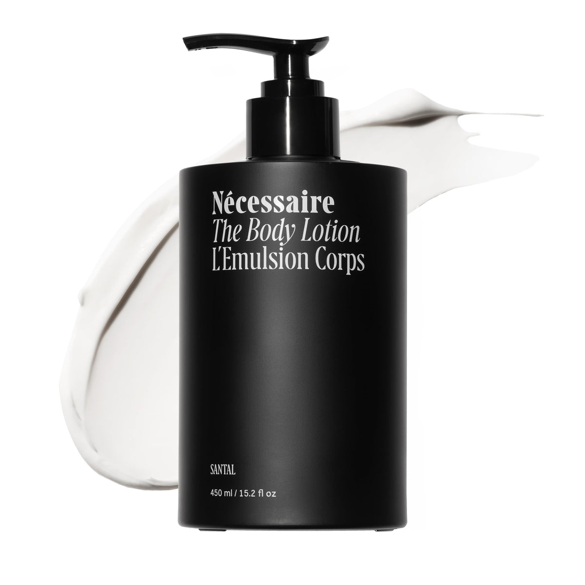 Nécessaire The Body Lotion Santal front view with label