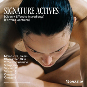 Nécessaire The Body Lotion Santal packaging with ingredients