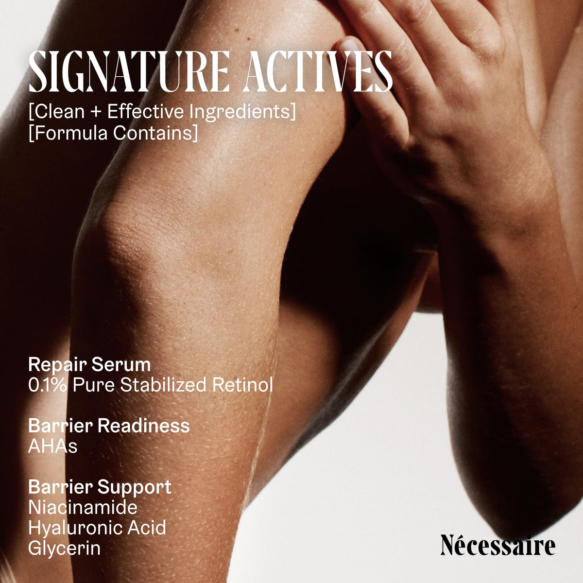 Nécessaire The Body Retinol packaging side view