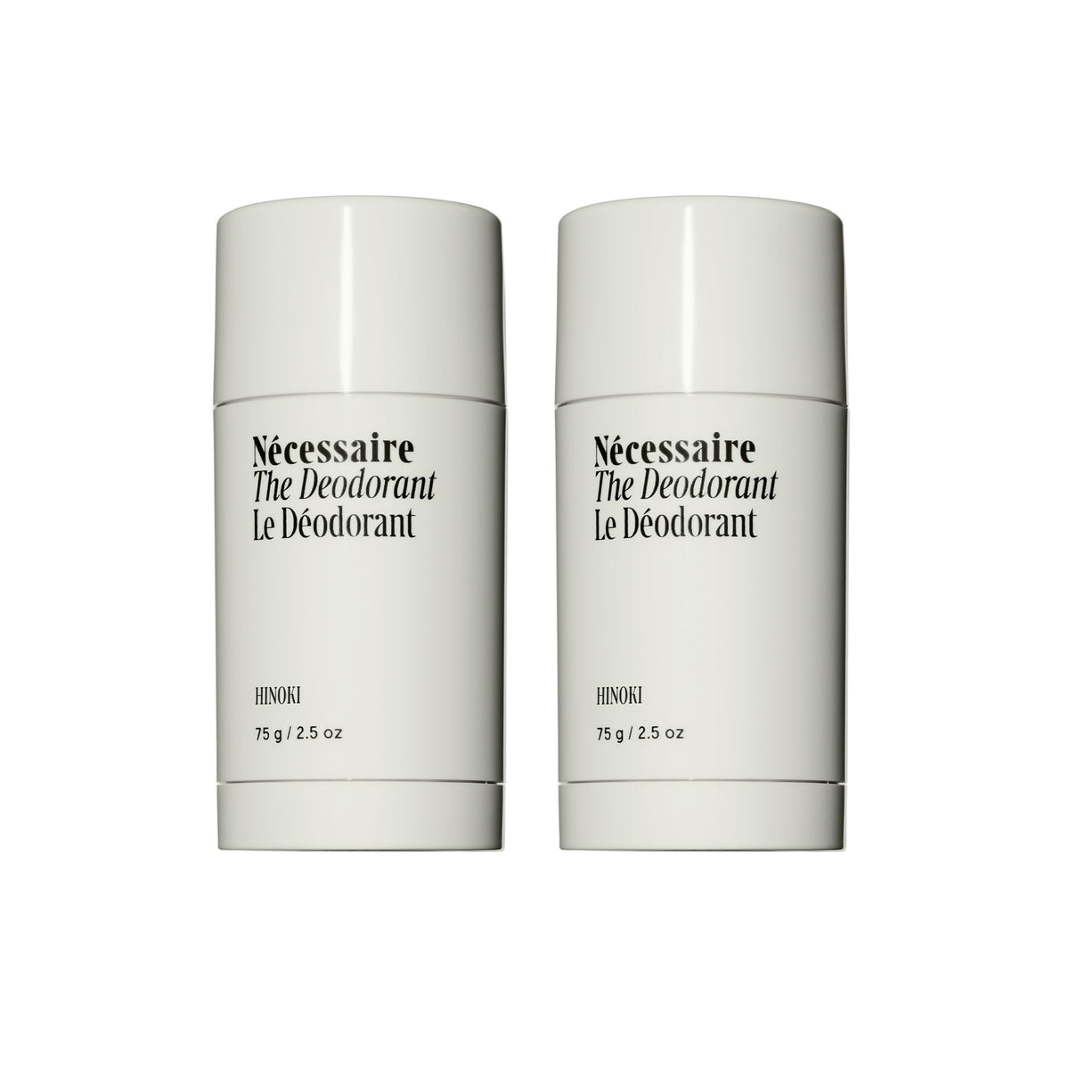 Nécessaire The Deodorant Hinoki front view with packaging