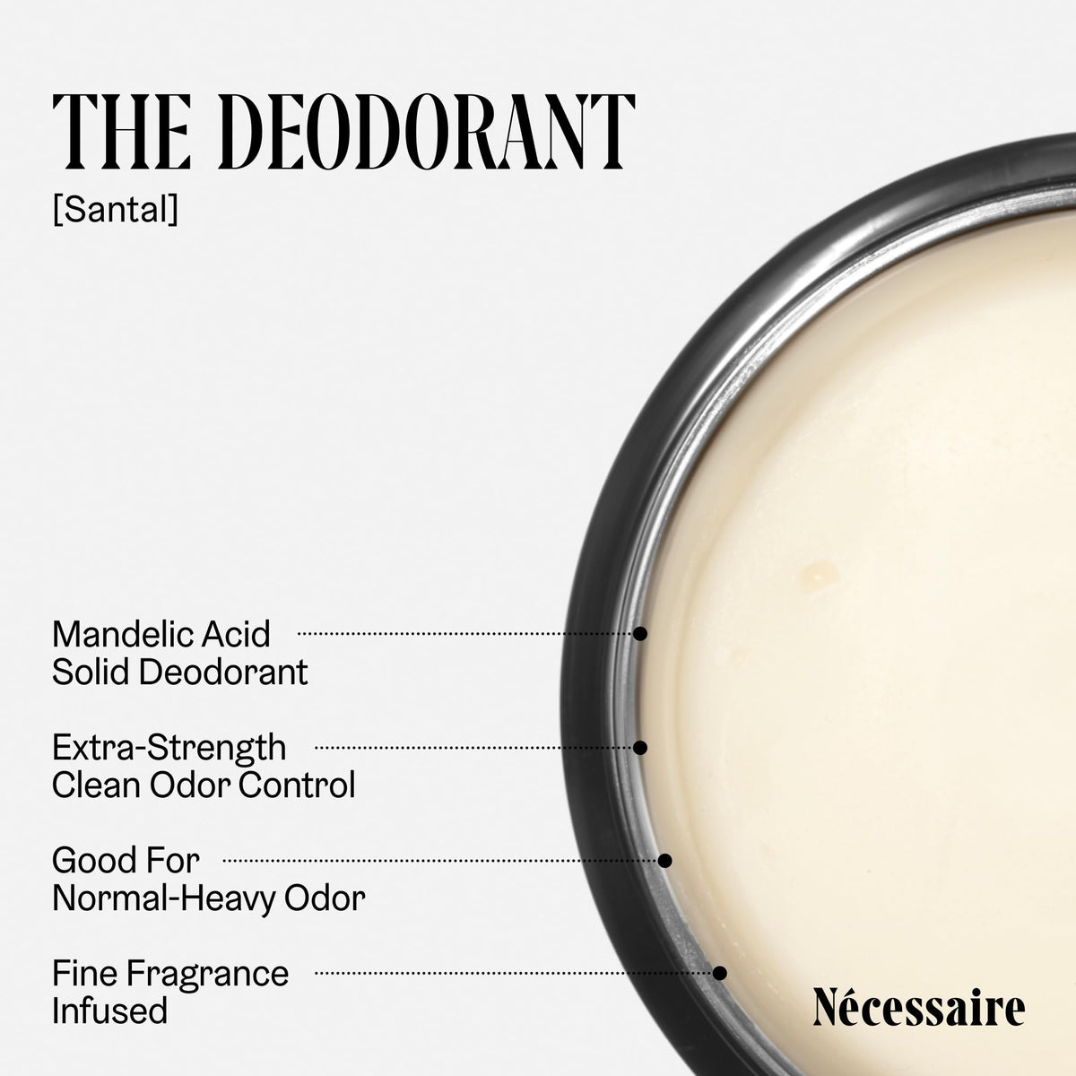 Nécessaire The Deodorant Santal packaging side view