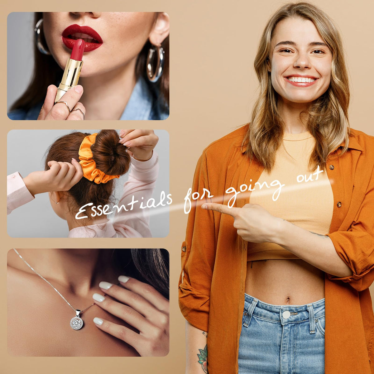 Necklace and keychain included in LILY ROY gift set