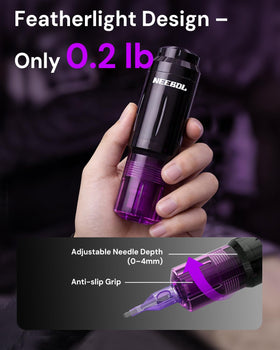 Neebol tattoo kit with sterilized needles and ink